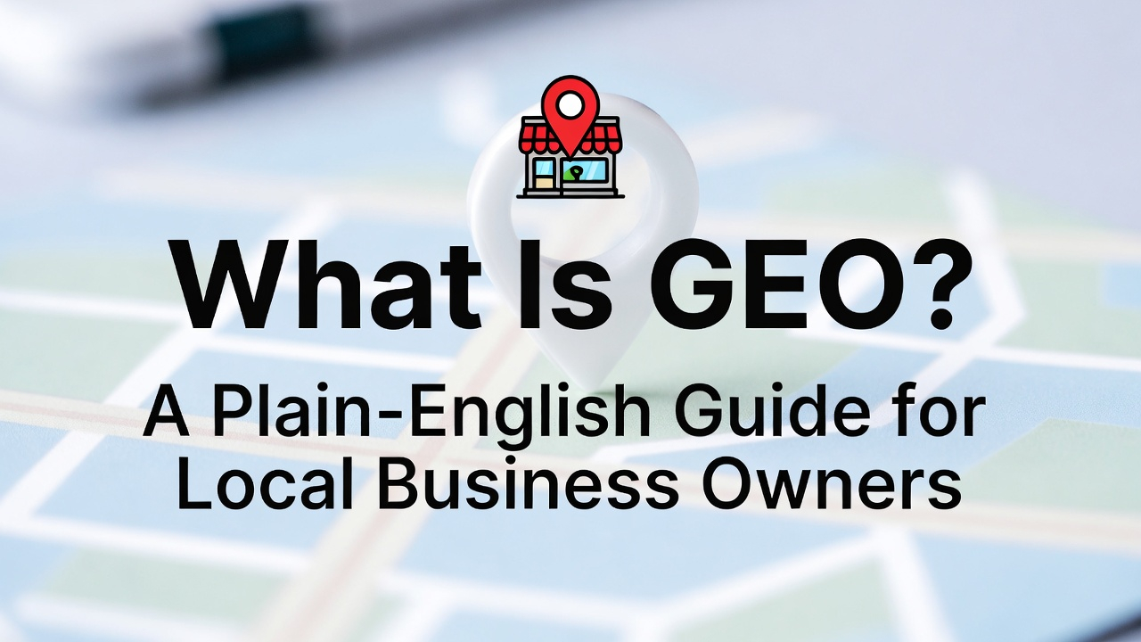 What Is GEO? A Plain-English Guide for Local Business Owners